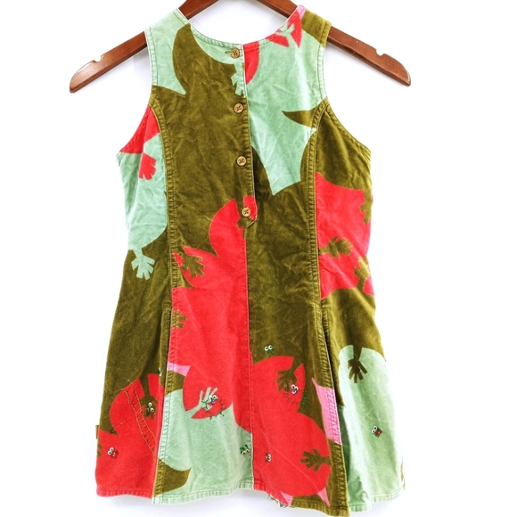 Oilily Graphic Velvet Sleeveless Dress - Picture 8 of 13